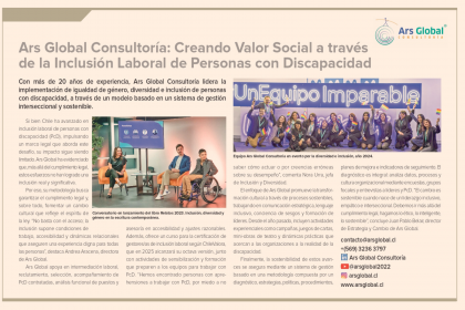 Ars Global Consultoría Creando valor social a través de la Inclusión Laboral de Personas con Discapacidad